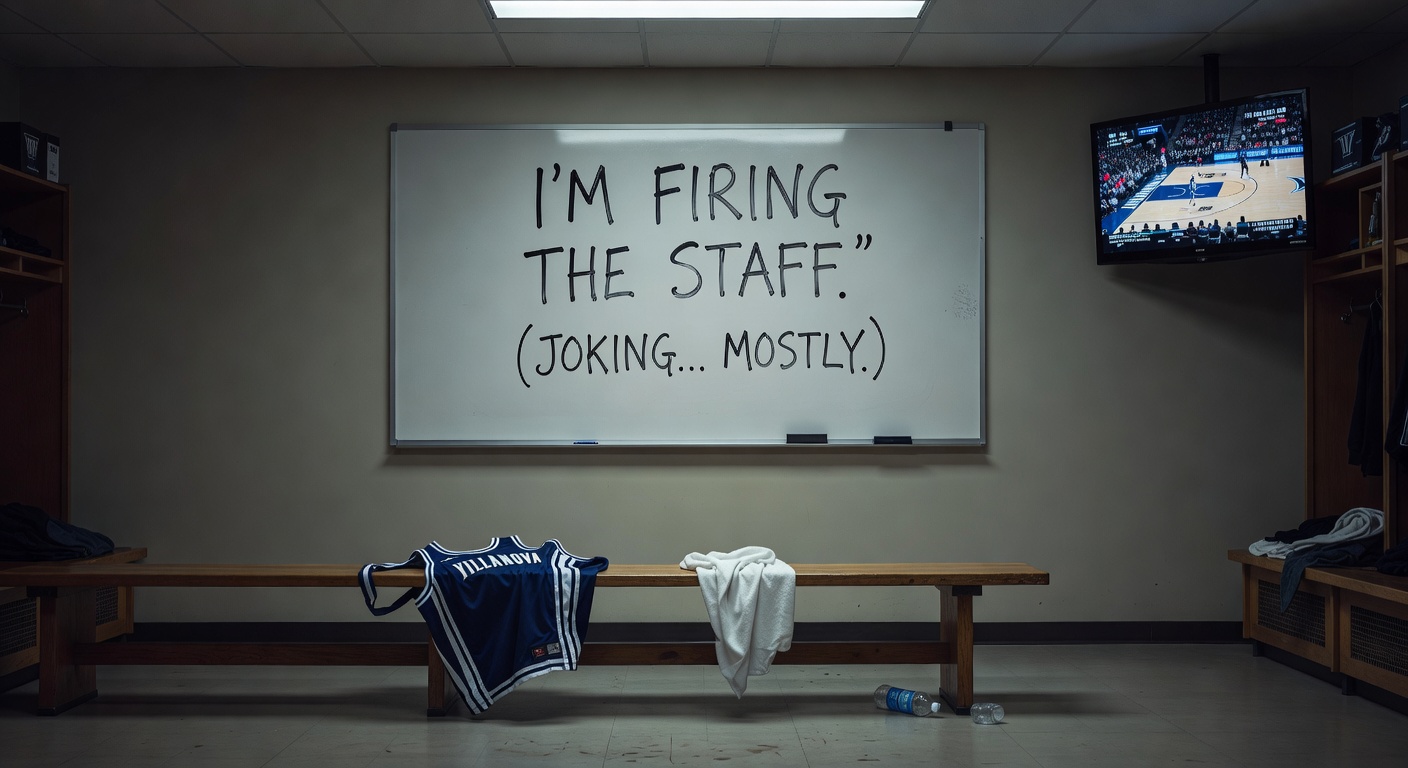 Villanova coach Kevin Willard jokes about firing staff after first-round NCAA tournament loss