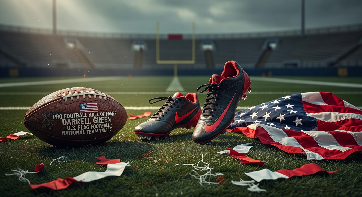 Pro Football Hall of Famer Darrell Green attends U.S. flag football national team trials