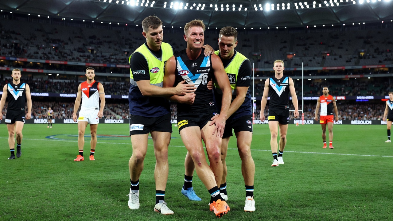 Zak Butters Suffers Serious Ankle Injury That Could End His Port Adelaide Career