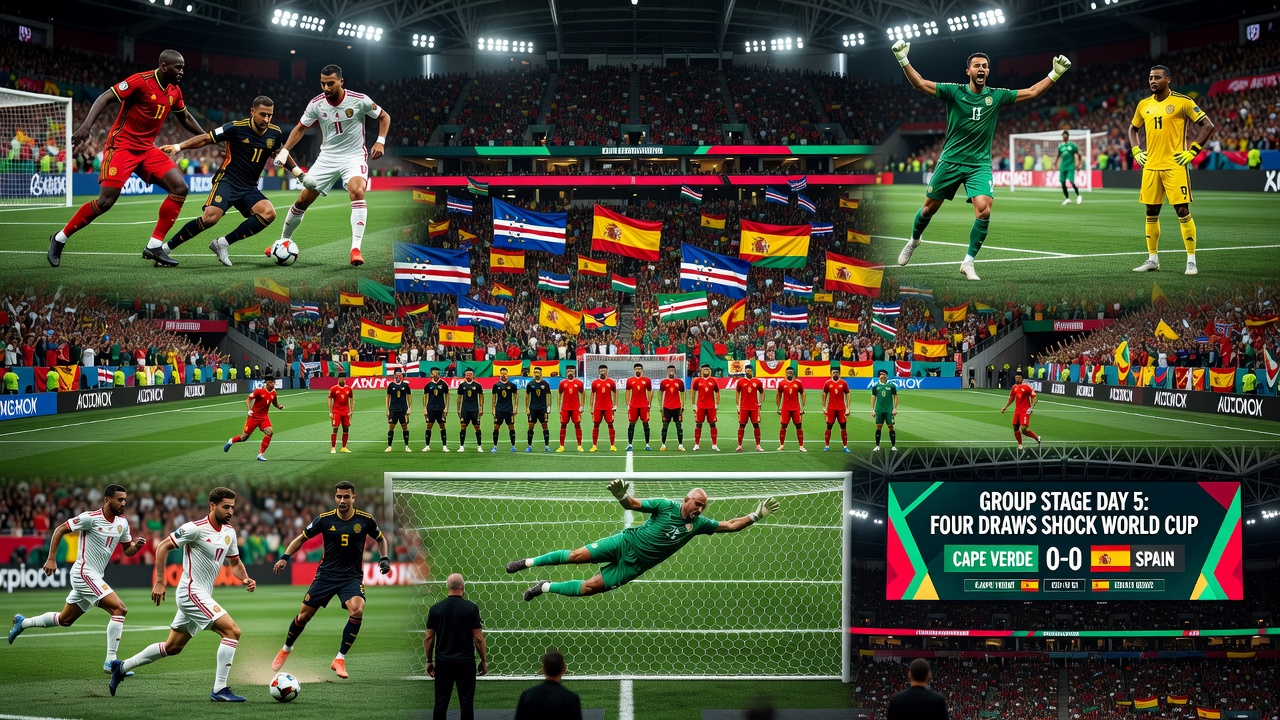 Four Draws Rock World Cup Group Stage as Cape Verde Stun Spain